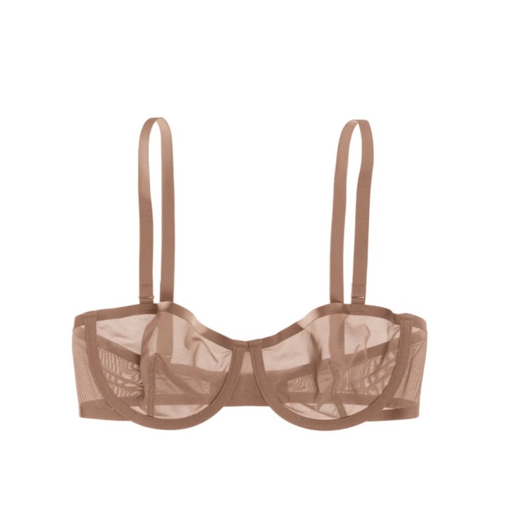 CUUP The Balconette bra mesh Taupe 38C